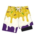 thumbnail image 5 of ibiyuan Swim Trunks Boys with Compression Liner Quick Dry Kids Bathing Suits Drawstring Waist Board Shorts Printed Biker Shorts Soft Surf Swimwear, 5 of 5