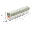 thumbnail image 2 of Wall Underwear Organizer Detachable Dustproof Moistureproof Wall Mount Drawer Organizer for Bedroom Home Light Green, 2 of 4