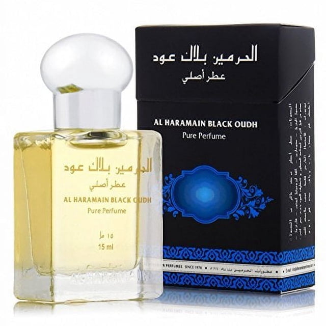 Perfume Al Haramain Black Oudh Oil Roll-on, 15 ml, para hombre