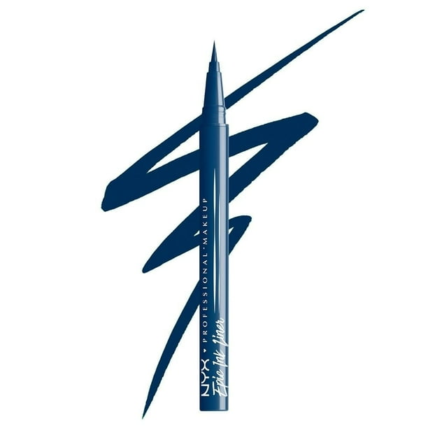 Delineador de Ojos Nyx Professional Makeup Epic Ink Liner Mate Midnight Rise Azul Marino