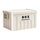 thumbnail image 1 of Contenedor de almacenamiento con tapa, caja de almacenamiento multifuncional grande con tapa para juguetes Blanco, 1 of 9
