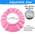 thumbnail image 4 of Baby Shower Cap, Baby Bath Visor Baby Shower Head Protector Hat Shampoo Bath Shower Wash Hair Shield Cap Bathing Shampoo Shower Protection Hat for Baby Bathroom Safety (Pink), 4 of 8