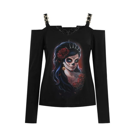 

Gubotare Bustier Tops For Women Women s T-Shirt Plus Size Long Sleeve Cotton Tee Plus Size Scoop-Neck T-Shirt for Women Red XXL