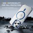 thumbnail image 2 of ELEHOLD for iPhone 16 Pro Case,Magnetic Compatible with Mag Safe Accessory Slim Thin Kickstand Shockproof Transparent Bumper Cover Non-Yellowing Shock-Absorbent Case for iPhone 16 Pro,Blue, 2 of 8