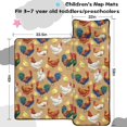 thumbnail image 5 of Rooster and Chick Brown Pattern Teens Toddler Nap Mat with Pillow, Sleeping Mat Bag for Preschool Daycare 59"x22", 5 of 6