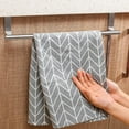 thumbnail image 6 of Stainless Steel Over Cabinets Door Towel Rack, 14" Bar Holders fit for 0.8" Width Cabinet Cupboard Doors to Hold Hand and Dish Towels 2 Pack, 6 of 9