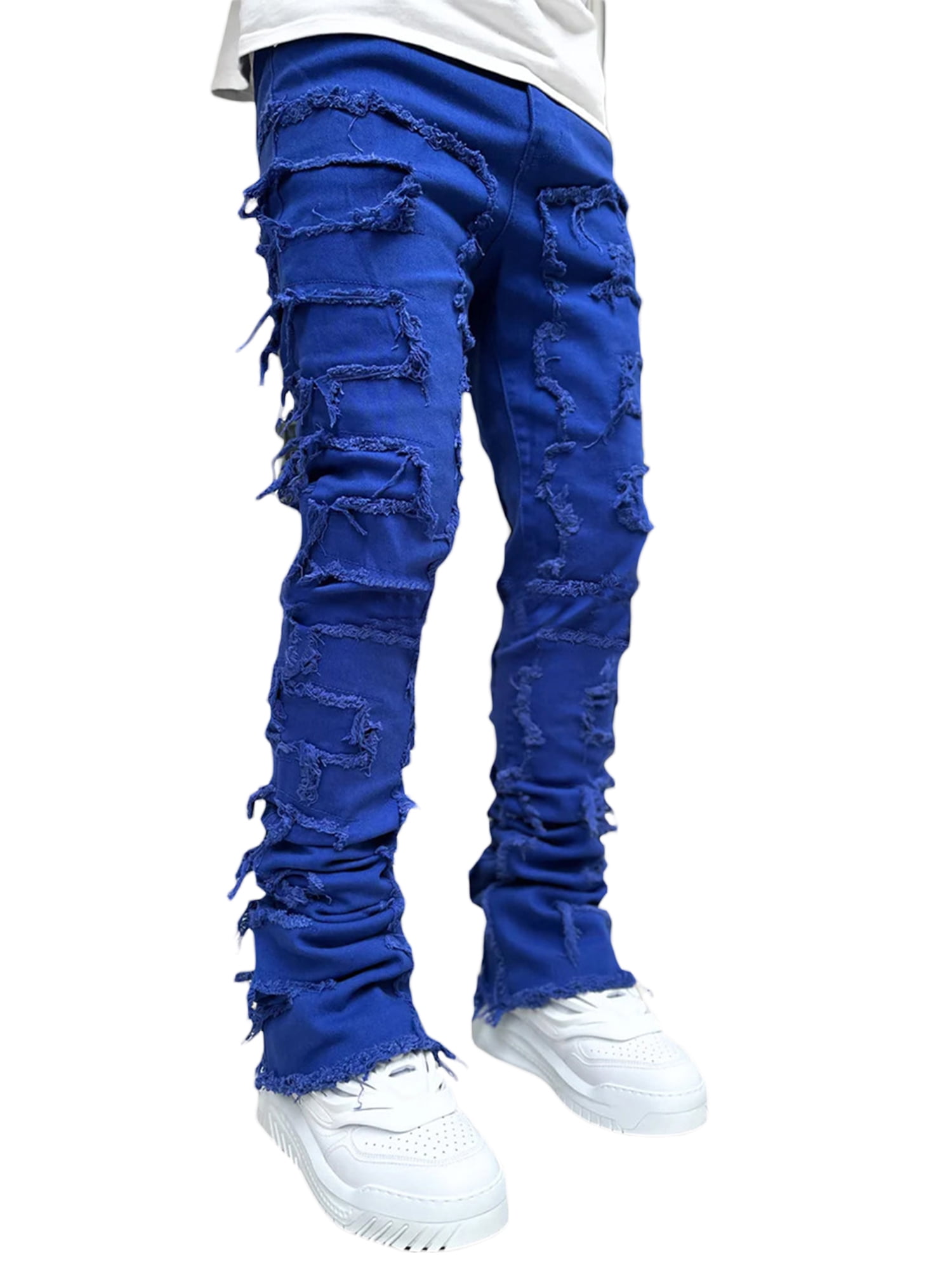 パンツ Seigeki emo design skinny denim pants Seigeki emo design skinny denim pants