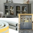thumbnail image 4 of 2 Rolls Weather Stripping All-Climate D-Type Strip Reliable Self-Adhesive Foam Seal Strip for Doors Windows Sound Insulation Gray, 4 of 9