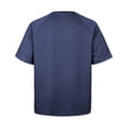 thumbnail image 4 of Bxsruta Men's Waffle Knit Short Sleeve Crew Neck Loose Fit Casual Pullover T Shirt, 4 of 7