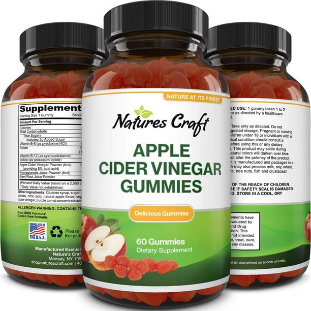 Best Apple Cider Vinegar Gummies ACV Gummies for Appetite Suppressant Colon Cleanse and Detox