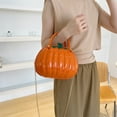 thumbnail image 4 of Oioii Women Pumpkin Shaped Crossbody Shoulder Bag Unique Weird Handbag Novelty Halloween Pumpkin Bag, 4 of 7