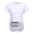 thumbnail image 3 of Hwmodou Female Pregnant T-Shirts Womens Maternity Short Sleeve Crew Neck Cute Letter Printed Tops T Shirt Casual Tee Tunic Blouse Dailywear Pregnancy Clothes For Woman, 3 of 4