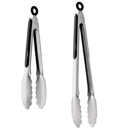 

Stainless Steel Kitchen Cooking Tongs 9 and 12inch with Ergonomic Grip Black Sales Today Clearance
