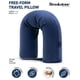 thumbnail image 2 of Almohada de viaje Brookstone Free Form de espuma viscoelástica azul, 2 of 7