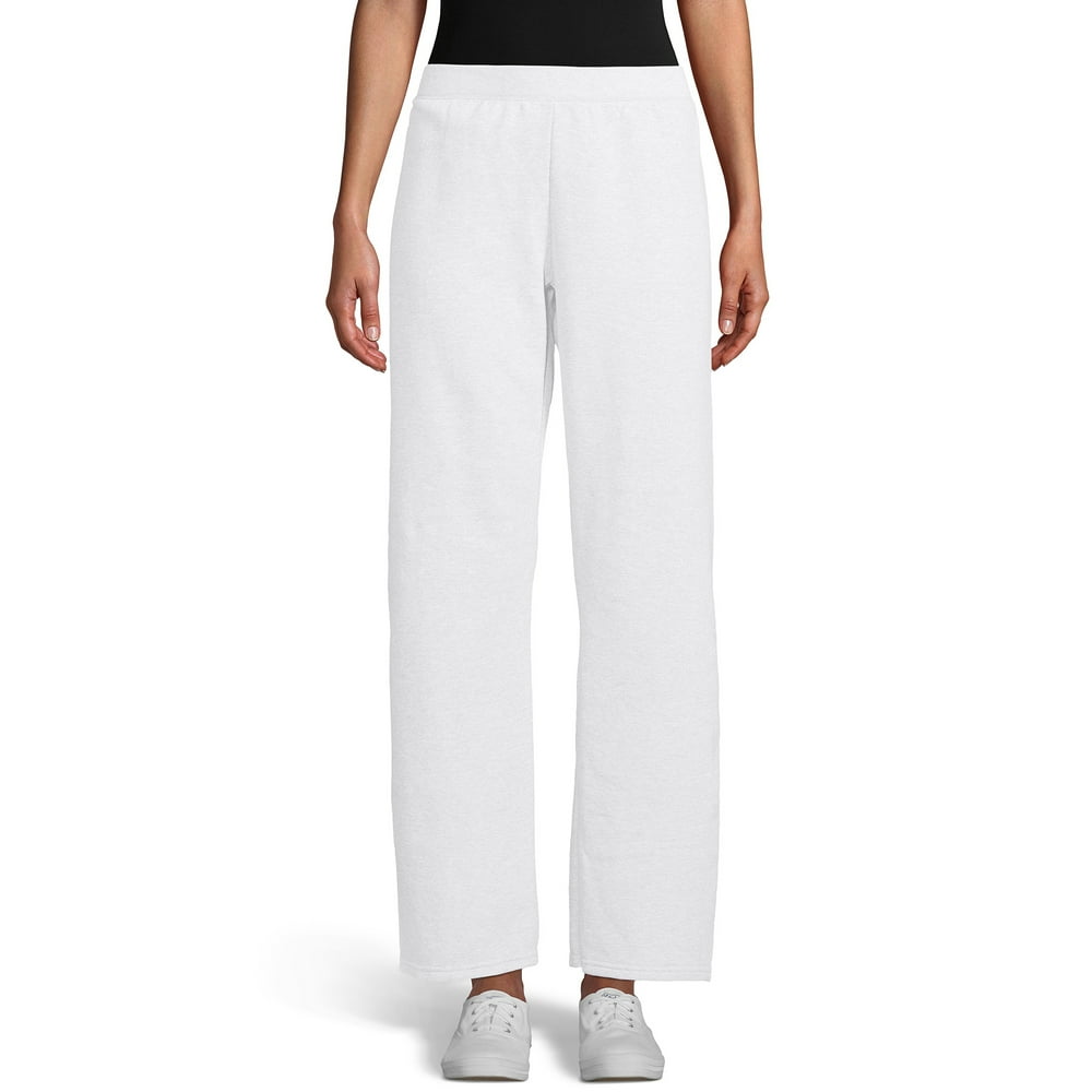 Hanes - Hanes ComfortSoft EcoSmart Women's Open Bottom Leg Fleece Sweatpants - Walmart.com