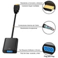 thumbnail image 2 of Adaptador HDMI a VGA Convertidor de vídeo y audio HD, 2 of 5