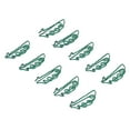 thumbnail image 4 of 100pcs Paper Clips Portable Small Cute Green Pea Shape Anti Slip Electroplated Metal Office Bookmark Clips, 4 of 8