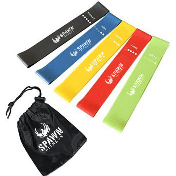 Spawn Fitness Resistance Bands Exercise Bands for Workout Loop Band Set of 5