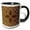 Black/White, variant on 3drose, Arabic Napkin Four Star Mandala, 15oz Mug