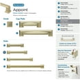 thumbnail image 5 of Amerock Bp36759 Appoint 3-3/4" Center To Center Handle Cabinet Pull - Chrome, 5 of 7