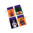 thumbnail image 2 of Matsuzay Bolsa de dulces de Halloween para el hogar, bolsas con cordón de vacaciones interesantes, paquete de soportes para regalos, accesorios Kits de decoración para fiestas esqueleto negro, 2 of 6