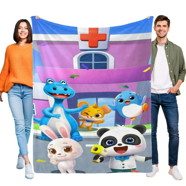 BabyBus anti-pilling, suave, ligera, esponjosa y acogedora de lujo para hogar y cocina – Perfecta para niños y adultos,100X80cm