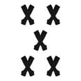 thumbnail image 2 of ZheElen Easy To Wear Over Knee Socks Highly Elastic And Durable Soft And Breathable Wide Application Polyester Easy To Match Black 5Set, 2 of 6