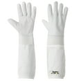 thumbnail image 2 of Honey Keeper Beekeeping Gloves, Large - Goatskin Leather with Ventilated Canvas Sleeve and Elastic Cuff, 2 of 7