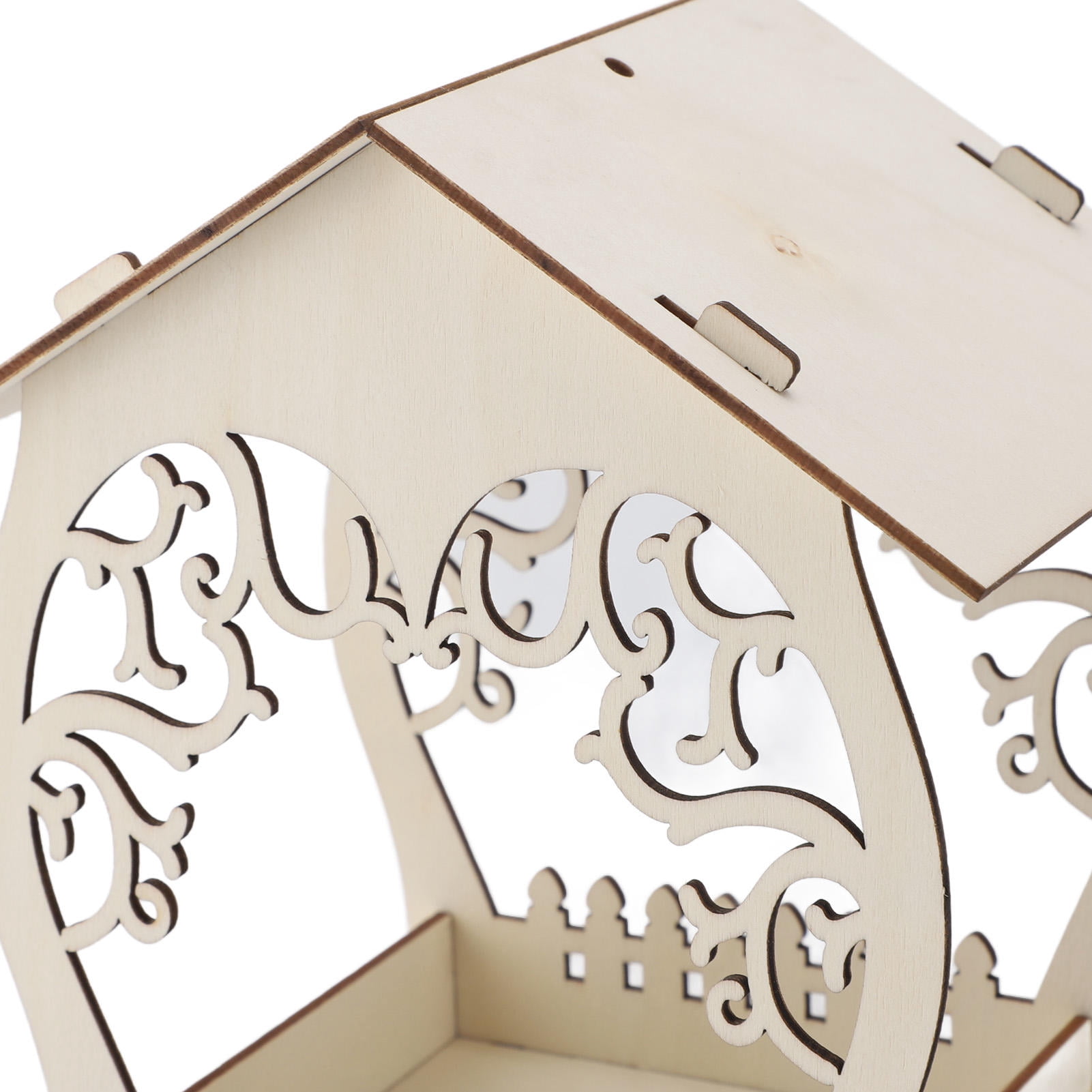 LAZIOEGR DIY Wooden Bird Feeder Kit – Paintable, Hang‑On Birdhouse for Kids, Indoor/Outdoor Use, Holiday Gift Idea