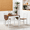 Brown+White, variant on DFW Solid Wood Folding Dining Table Drop Leaf Kichen Dining Room Desk for Small Spaces Sma