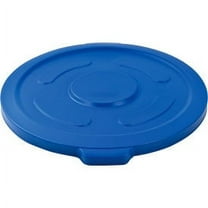 Global Industrial Plastic Trash Can Lid - 55 Gallon Blue