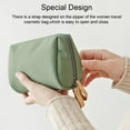 thumbnail image 2 of Solid Color Cosmetic Bag Makeup Case Waterproof Storage Box Pouch Travel Fashion Large Capacity Handbag Multifunctional for S/Blue, 2 of 9