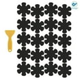 thumbnail image 2 of Deago 20 Pcs Non Slip Bathtub Stickers Adhesive Decals with Scraper, Bath Treads and Anti-Slip Appliques for Bath Tub, Stairs, Shower Room and Other Slippery Surfaces (Black), 2 of 9