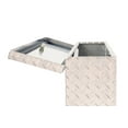 thumbnail image 3 of Dee Zee Boîte à Outils DZ95 Spécialité; Passage de Roue; Couvercle Unique; Motif Diamant; Argent; Aluminium; Capacité de 2,2 Pieds Cubes; Se Monte sur le Côté Conducteur du Lit, 3 of 5
