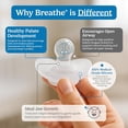 thumbnail image 5 of Breathe Baby Pacifier – Natural Oral & Facial Development – BPA-Free, Latex-Free, Pediatrician Developed – 100% Silicone 2 Pack (0-3 Months), 5 of 8