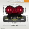 thumbnail image 7 of Aibecy Universal LED Motorcycle Tail Lamp Turn Signal Light Dual Trailer Lights Brake License Plate Holder Lights, 7 of 7