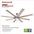 thumbnail image 2 of Ventilador de techo Honeywell Xerxes Modern 157,48 cm con luz de 8 aspas, 2 of 9