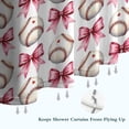 thumbnail image 6 of Pink Baseballs and Bows Pattern Shower Curtain 72"x72" ,Bathroom Decorative Shower Curtains Set with 12 Hooks,Modern Waterproof Washable Shower Curtain, 6 of 6