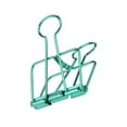 thumbnail image 2 of Baohd 20 Pieces Paper Clip Hallow Electroplated Anti-rust Replacement Examination Papers Clips Desk Organizer Accessories Green 51mm, 2 of 6