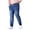 01# Blue, variant on Ihhxva Men's Denim Jeans Slim Leg Elastic Waist Drawstring Stretchable Adjustable Waist Solid Color Casual Daily Wear Streetwear Denim Pants - Blue 2XL