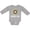AC-Heather Grey, variant on Turtley Cute Girl Turtle Girls Long Sleeve Baby Bodysuit