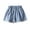 Blue, variant on OSOLU Girls Denim Shorts With Bow Flower Decorations Stretchy Elastic Waist Casual Summer Shorts For Toddler Kids Boho Dailywear, 5-6 Years