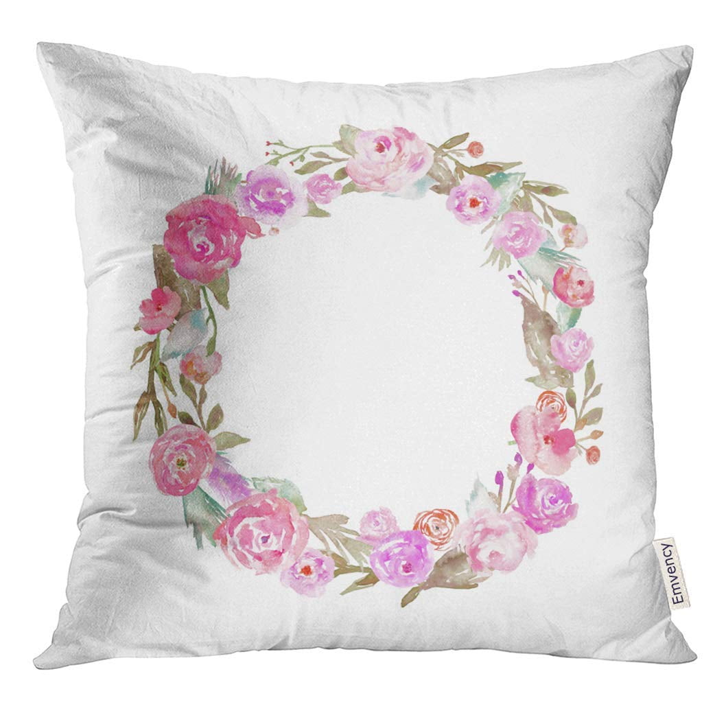 18x18/" PILLOW COVER Alphabet Letter Decorative Black White Monogram Cushion Case
