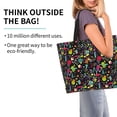 thumbnail image 2 of Easygdp Colorful Geometric Figures Bolsas Tote para Mujer, Bolsos de Hombro para Viaje, Bolsos de Mano de Gran Capacidad para Compras y Trabajo, 2 of 8