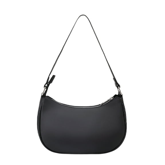 FENOHREFE Women Shoulder Bag Solid Color Armpit Bag Retro Handbag All-matching Underarm Bag Work Travel Bag for Everyday