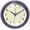Purple, variant on Infinity Instruments Retro Round Purple Metal 9.5-inch Analog Wall Clock