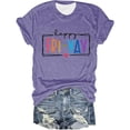 thumbnail image 3 of T-shirts d'Enseignante « Happy Friday » pour Femmes 2026 Été Tendance Manches Courtes Col Rond T-Shirts Graphiques « Funny Friday Weekend », 3 of 3
