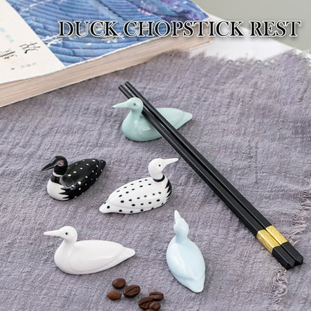 

（4）Cartoon Animal Cute Duck Shape Chopstick Holder Ceramic Creative Chopstick Rack