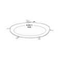 thumbnail image 5 of Vanbelle Sterling Silver Jewelry Open Star & Moon Anklet with Rhodium Plating for Women, 5 of 6