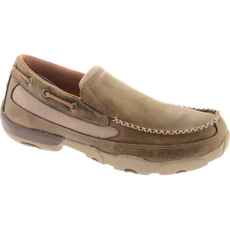 

Men s Twisted X MDMS002 Driving Moc Slip On Bomber Leather 10.5 W